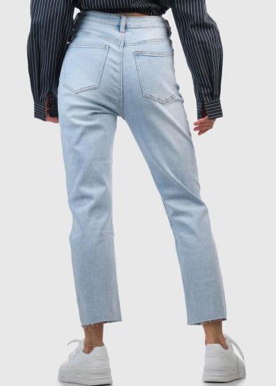 Cielo Mom Fit светло-голубые женские джинсы - back