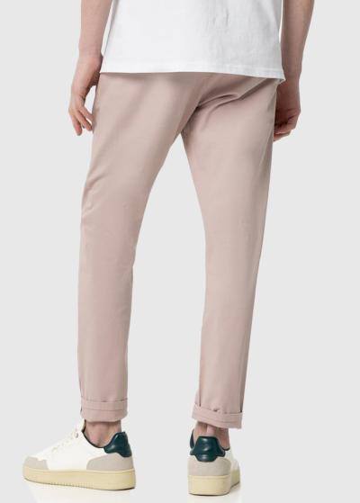Slim Fit светло-розовые мужские брюки - back