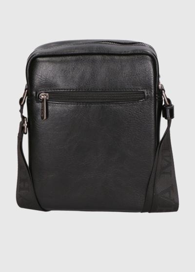 Pancracio black mens bag - back