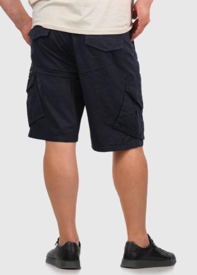 Arktos Lielo izmēru tumši zili šorti ar kargo tipa kabatu - back