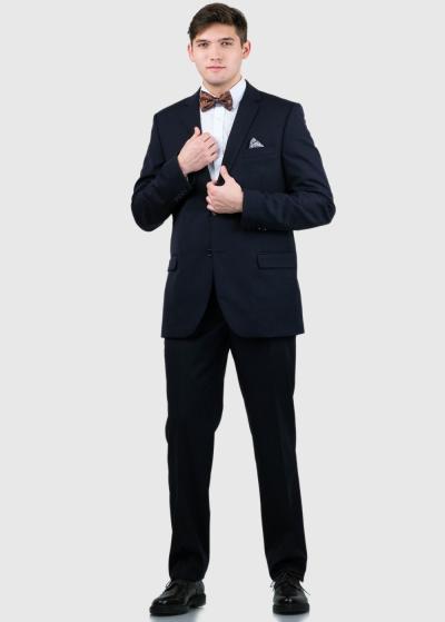 Lando Regular Fit темно-синие мужские брюки - back