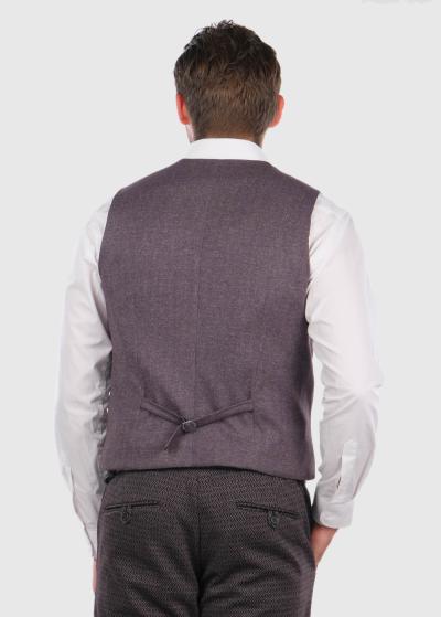 Duer бордовая классическая жилетка - back