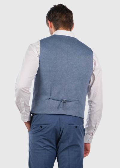 Daryl синяя классическая жилетка - back