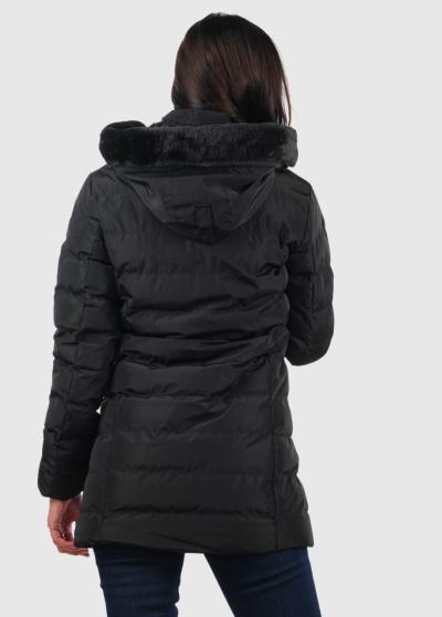 Esmina черная куртка с капюшоном - back