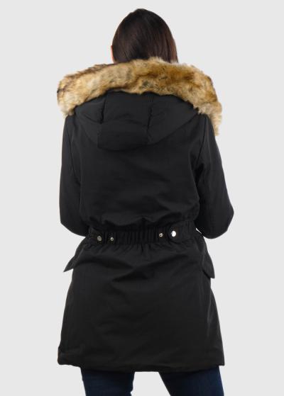 Elpida черная женская парка - back