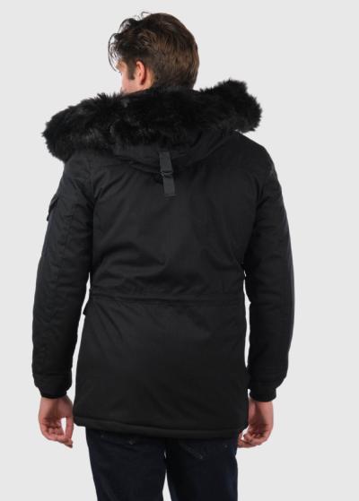 Eliam черная мужская парка - back