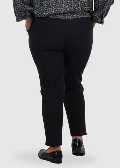 Jamelia Lielo izmēru tumši zilas sieviešu bikses ar siltinājumu - back