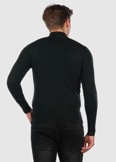 Gildas черный свитер с высоким воротом - back