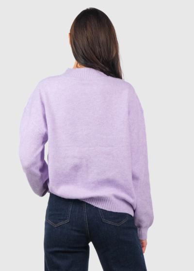 Delmira gaiši violets sieviešu džemperis - back