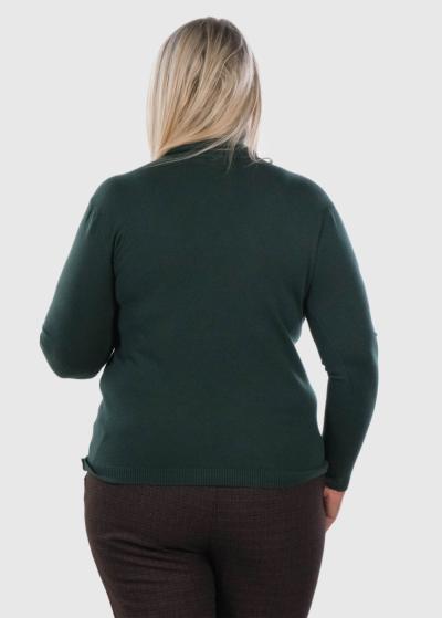 Eulalia Lielo izmēru tumši zaļa sieviešu bītlene - back