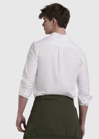 Aiden белая классическая рубашка - back