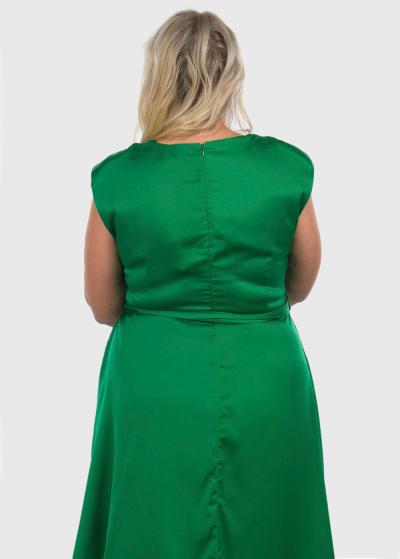 Dorota Plus Size green short evening dress - back