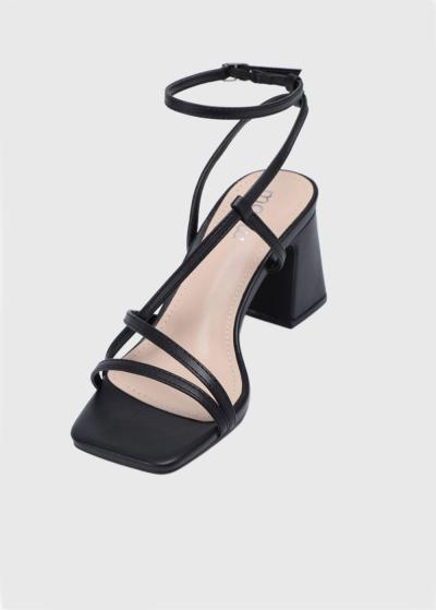 Eska black women's sandals - back