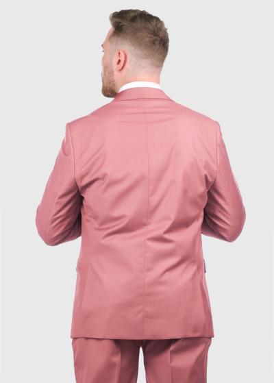 General розовый приталенный костюм - back