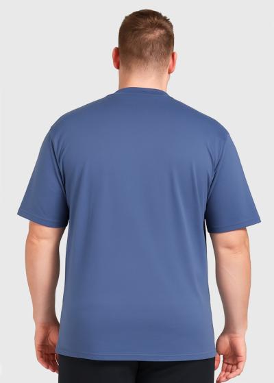 Flyers Lielo izmēru zils vīriešu t-krekls - back