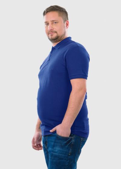 Berkant синяя майка поло Большого размера - back