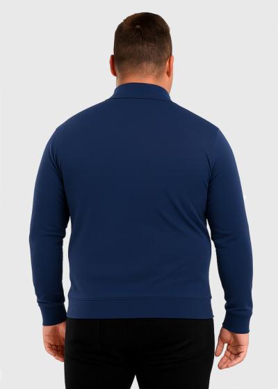 Lothar tumši zils džemperis ar kabatām - back