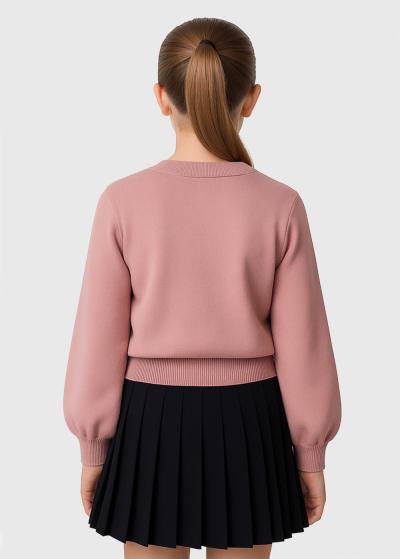 Lalisia розовый кардиган на пуговицах - back