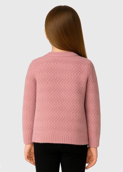 Lavinia розовый кардиган с карманами - back