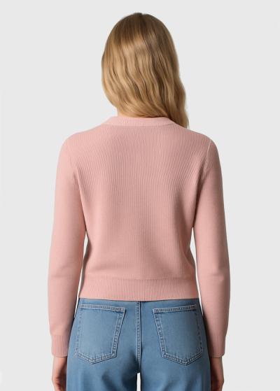 Lily розовый свитер с бантами - back