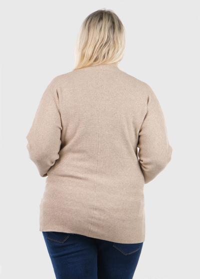 Katina bēšs kardigans ar kabatām - back