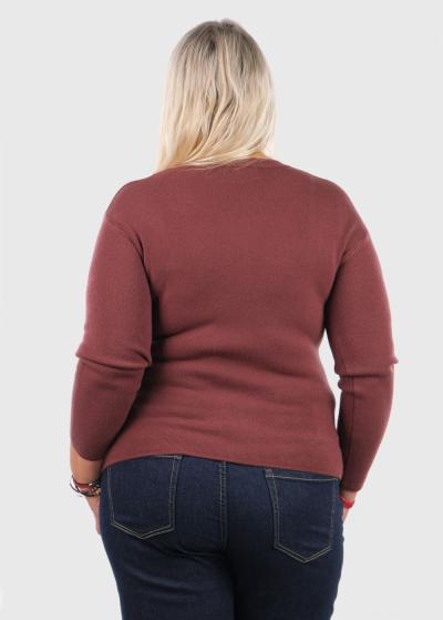 Kaiyo brūns džemperis ar rakstu  - back