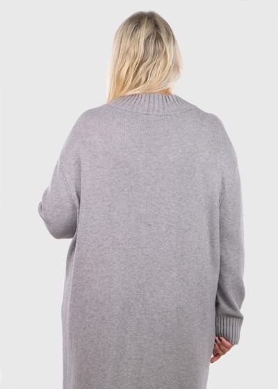 Kaiyo pelēka džemperkleita ar rakstu  - back