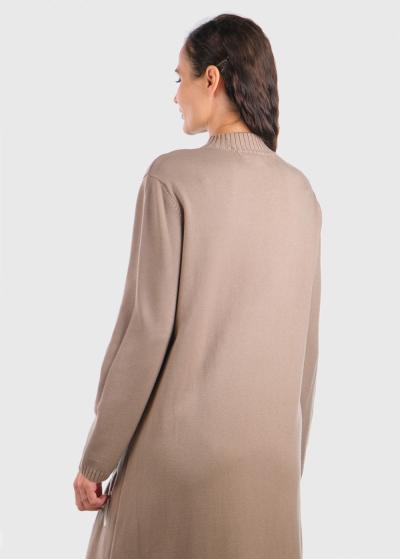 Kaiyo gaiši brūna gara džemperkleita - back