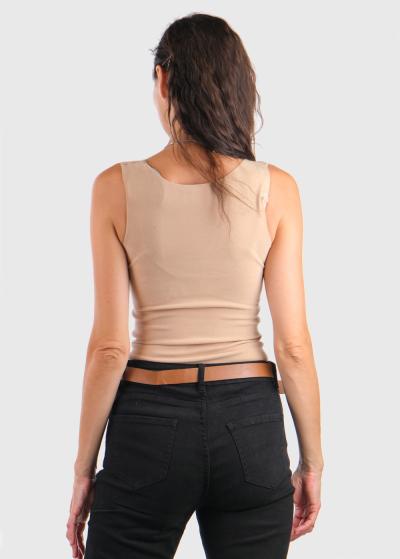 Kumi bēšs silts tops - back