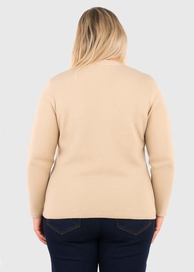 Kaiyo bēšs džemperis ar rakstu  - back