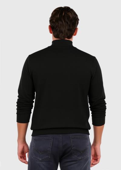Kristianna melns vīriešu džemperis  - back
