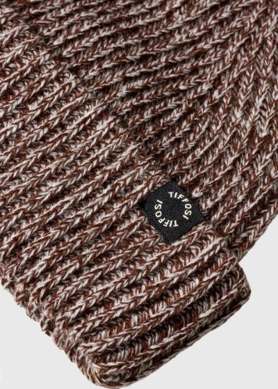 Brūna adīta cepure - back