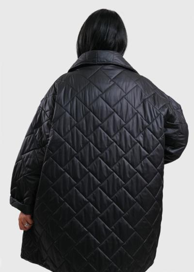 Jester Lielo izmēru melna brīva piegriezuma jaka - back