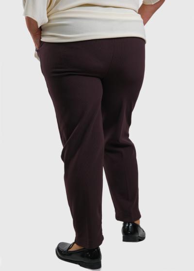 Jamelia Lielo izmēru bordo bikses ar siltinājumu - back