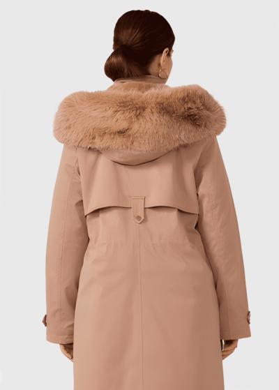 Luciana bēša parka ar aukliņas aizdari  - back