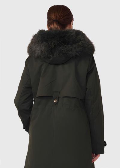 Liza haki sieviešu parka  - back