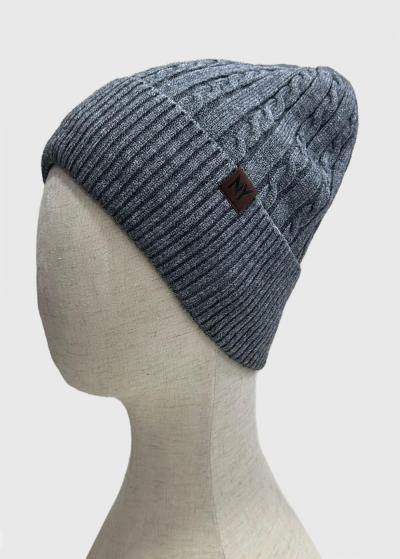 Mike pelēka cepure ar pīnes rakstu  - back