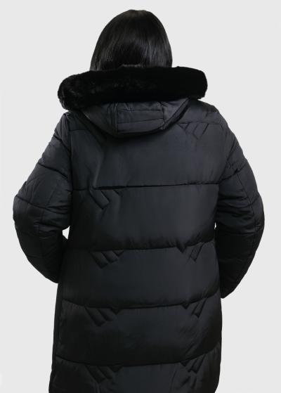 Marinel Lielo izmēru melna sieviešu jaka - back