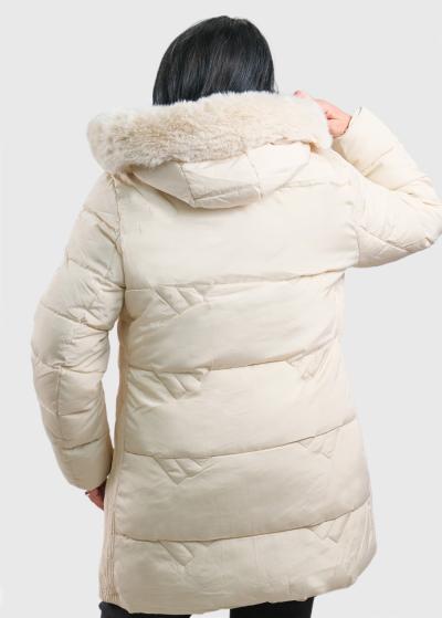 Marinel Lielo izmēru bēša sieviešu jaka - back