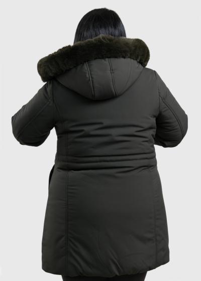 Marise Lielo izmēru haki divpusēja jaka  - back