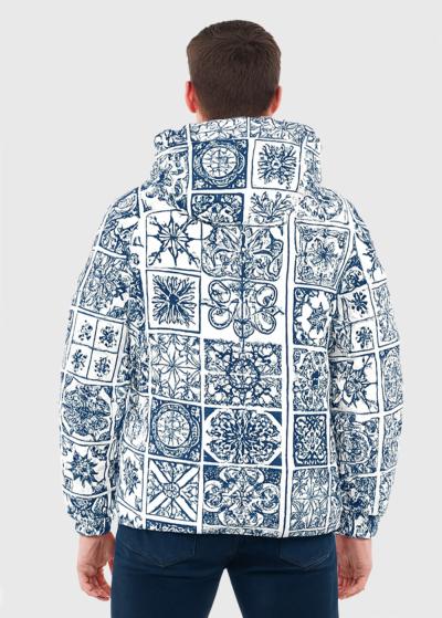 Vīriešu jaka ar rakstu - back