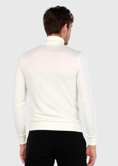 Balta vīriešu bītlene - back