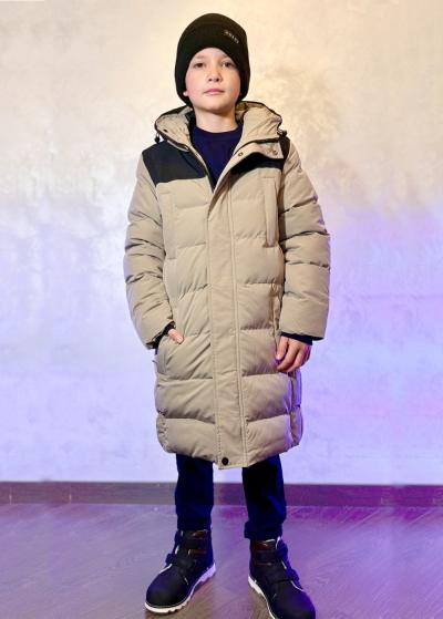 Emiliano bēša pagarināta jaka  - back