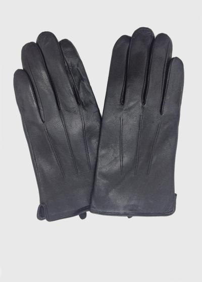 Erron melni ādas cimdi - back