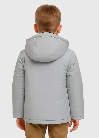 Eliy gaiši pelēka jaka ar kargo tipa kabatām - back