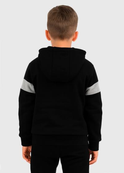 Fin melns sporta kostīms ar rāvējslēdzi  - back