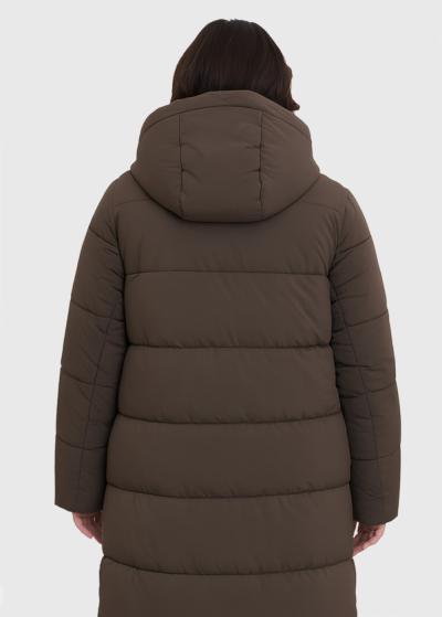 Darika Lielo izmēru haki gara jaka - back