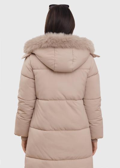 Demetria bēša sieviešu jaka - back