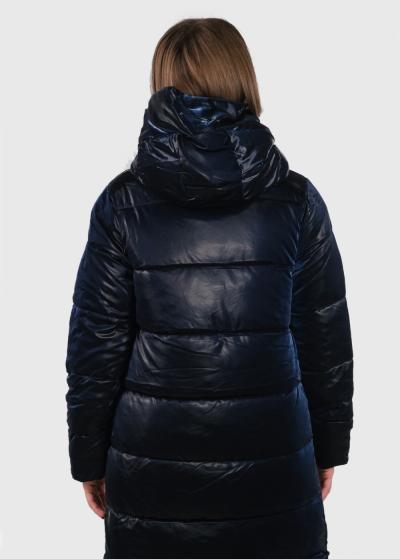 Ceylin tumši zila pagarināta jaka - back