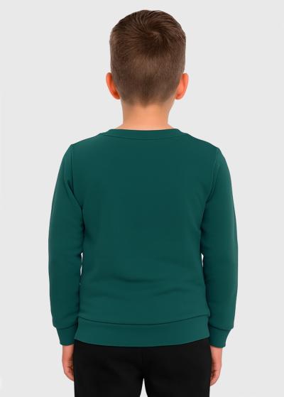 Clement tumši zaļš vienkrāsains džemperis - back